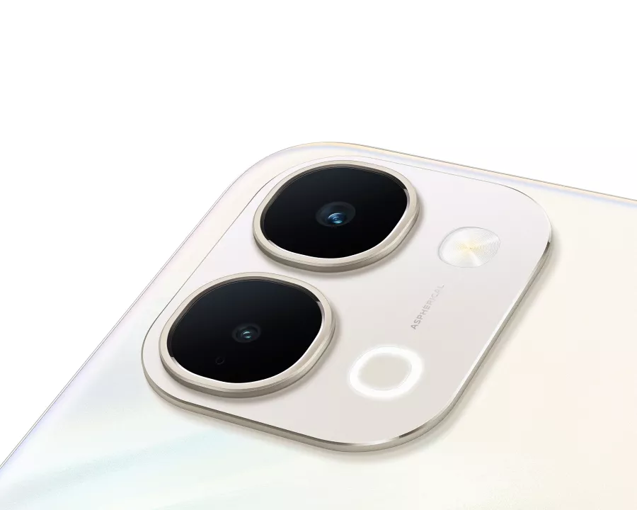 Detail modul kamera belakang Vivo Y31d Pro dengan lensa aspherical dan ring light LED.