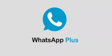 Logo aplikasi WhatsApp Plus dengan ikon warna biru khas.