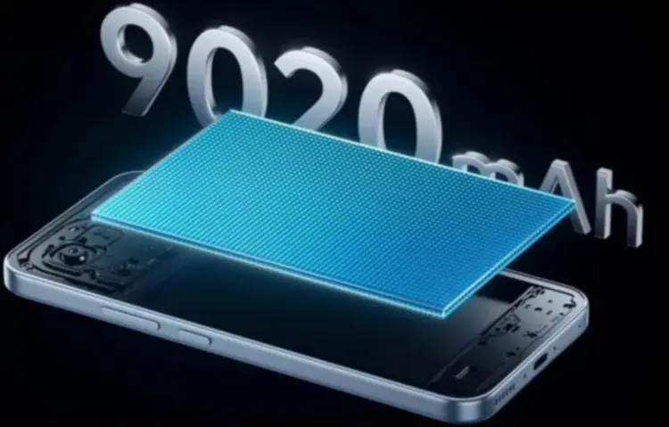 Bocoran visual struktur internal baterai Vivo T5 Pro berkapasitas 9.020 mAh.