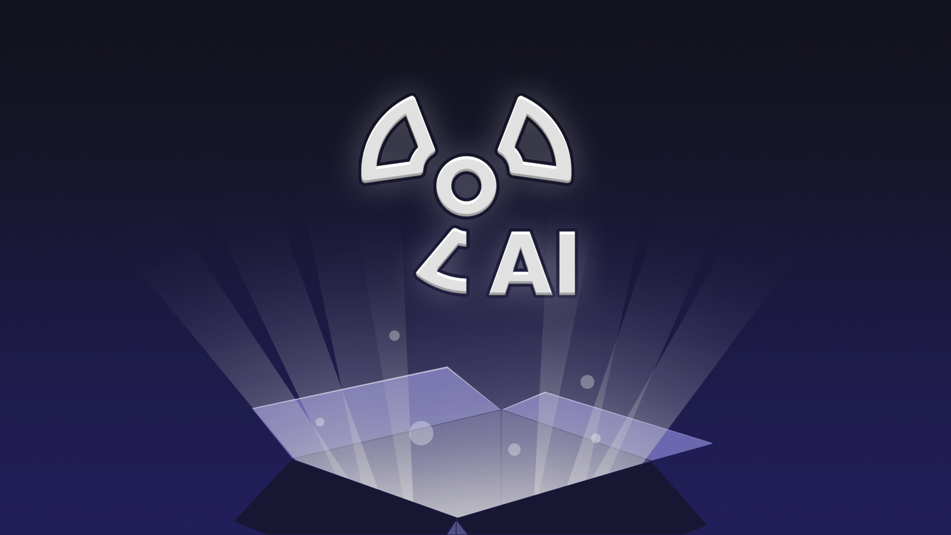 Ilustrasi simbol bahaya nuklir dengan tulisan AI keluar dari sebuah kotak terbuka, melambangkan ancaman Malware AI.