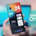 Contoh kustomisasi widget informatif pada layar smartphone Samsung dengan sistem operasi One UI 9 terbaru.