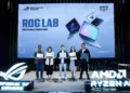Peluncuran resmi lini laptop gaming AI ASUS ROG 2026 di Jakarta yang ditenagai prosesor AMD Ryzen AI 400 Series untuk performa gaming dan konten kreator.