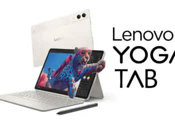 Lenovo Yoga Tab AI, tablet AI tertipis dengan desain elegan dan performa gahar yang akan segera rilis di Indonesia.