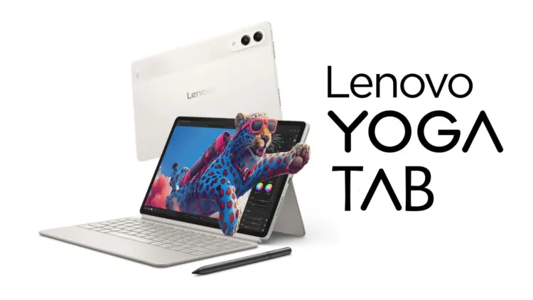 Lenovo Yoga Tab AI, tablet AI tertipis dengan desain elegan dan performa gahar yang akan segera rilis di Indonesia.