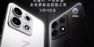 Tampilan dekat modul triple camera pada bocoran Lenovo Legion Y70 warna hitam dan putih.