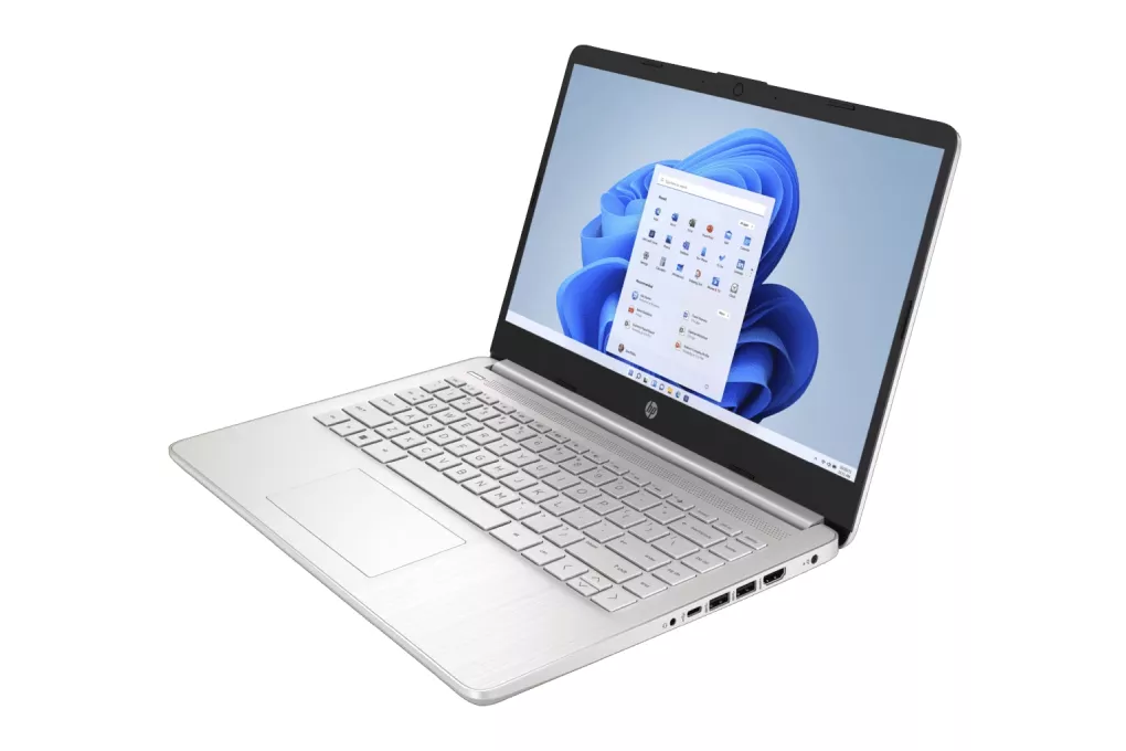 Laptop HP di kelas harga 4 jutaan yang siap mendukung produktivitas harian Anda dengan layar jernih.