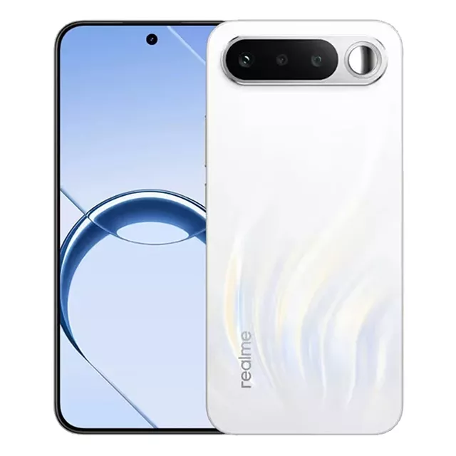 Bocoran desain resmi Realme 16T yang memperlihatkan layar punch-hole dan bodi belakang elegan bertekstur.