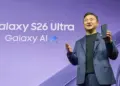 Presentasi resmi yang mengungkap dominasi penggunaan fitur Galaxy AI pada perangkat flagship terbaru.