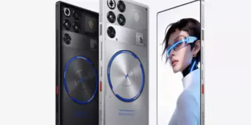 Desain futuristik RedMagic 11S Pro Series yang mengusung layar penuh tanpa interupsi di bagian depan.