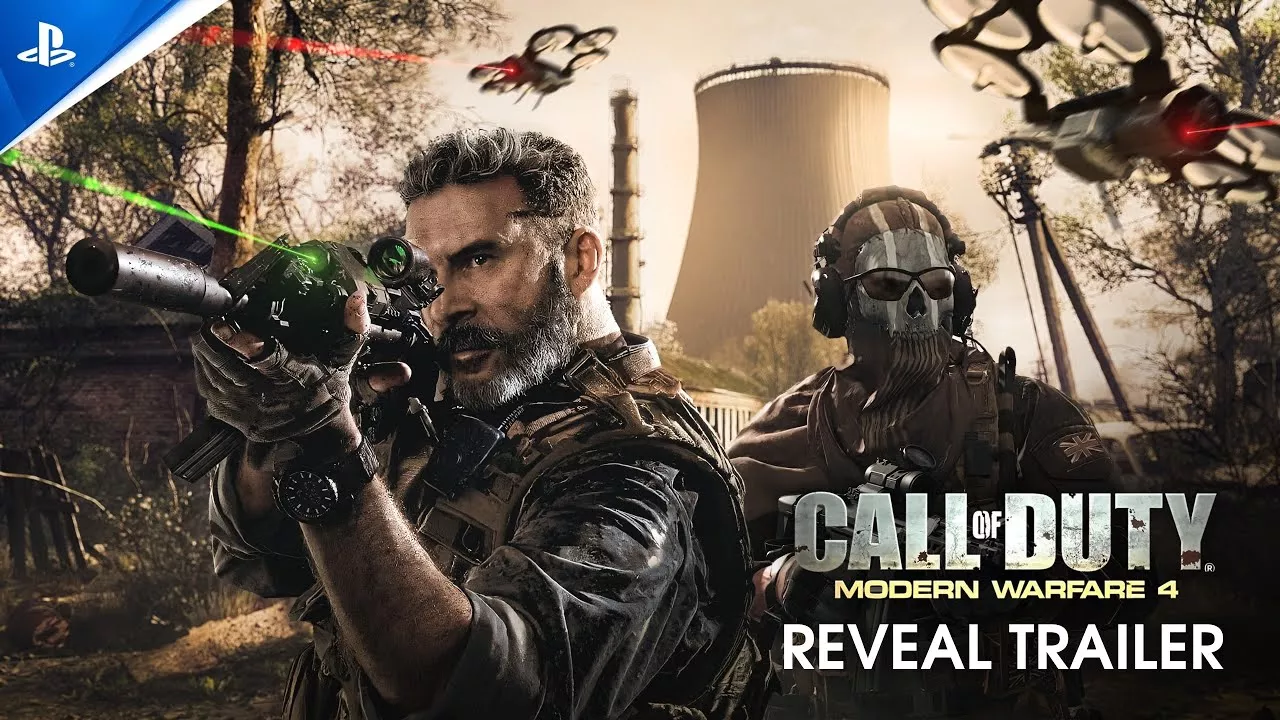 Reveal trailer Call of Duty Modern Warfare 4 yang memperlihatkan grafis memukau dan latar medan tempur baru.