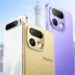 Realme 16T varian warna Emas dan Ungu memperlihatkan detail lensa kamera belakang yang besar.