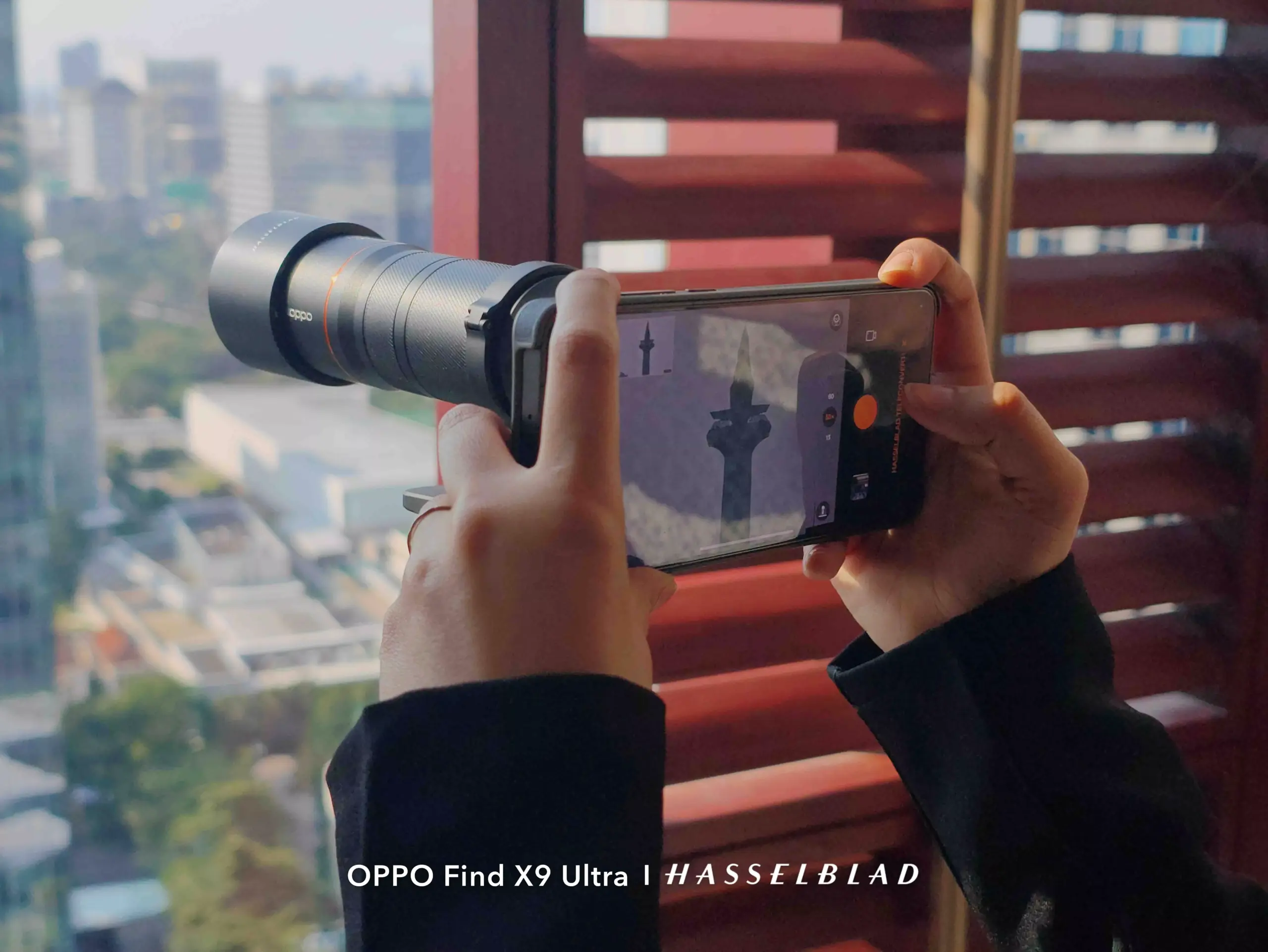 Pengujian lensa eksternal telephoto pada kamera OPPO Find X9 Ultra