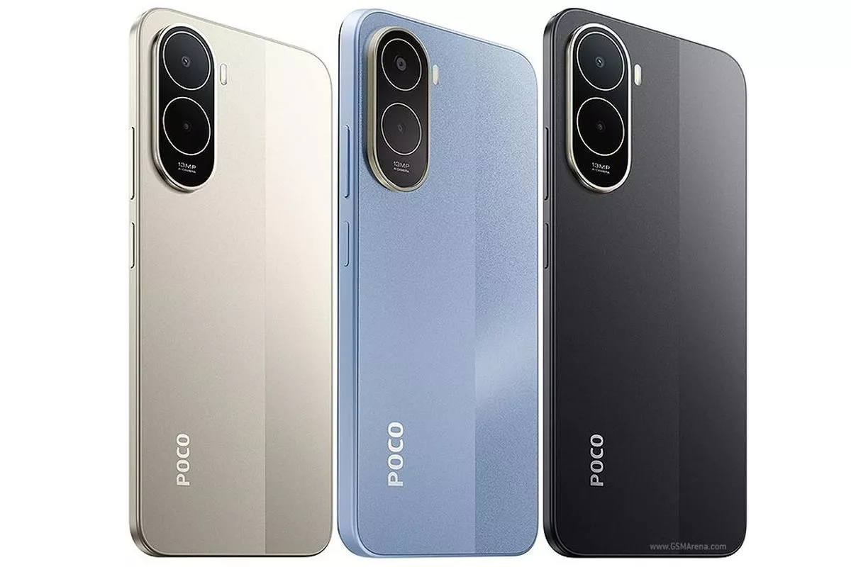 POCO C81 Pro hadir dalam beberapa pilihan warna menarik dengan desain minimalis modern.