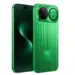 Tampilan sisi depan dan belakang smartphone Huawei Nova 16 Series varian warna hijau metalik yang mengkilap dengan tekstur garis vertikal halus.