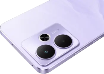 Detail modul kamera jernih 50MP bertenaga AI pada salah satu HP Realme RAM 12 GB terbaru.