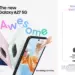 Poster promo penjualan perdana Samsung Galaxy A27 5G dengan penawaran double storage
