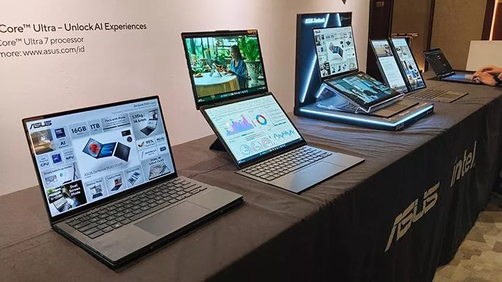 Inovasi teknologi display Asus yang membantu produktivitas multitasking saat mengedit konten digital.