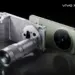 Konsep produk Vivo X300 Ultra bersanding dengan perangkat rig kamera eksternal dan lensa telefoto modular Zeiss.