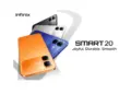Banner promosi resmi Infinix Smart 20 dengan slogan Joyful Durable Smooth.