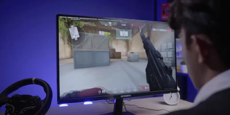 Pengujian game Valorant saat proses review Skyworth H27G30Q monitor gaming 2K 180Hz panel Fast IPS dari Pemmzchannel.