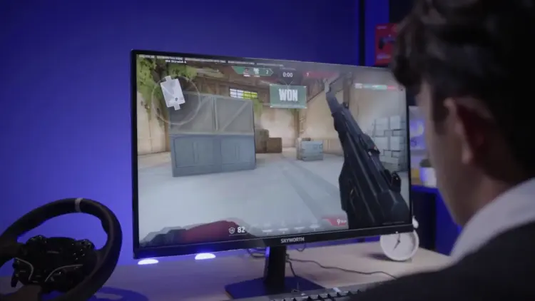 Pengujian game Valorant saat proses review Skyworth H27G30Q monitor gaming 2K 180Hz panel Fast IPS dari Pemmzchannel.