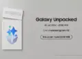 Poster pengumuman acara live streaming Galaxy Unpacked 2026 dan jadwal pemesanan pre-order.