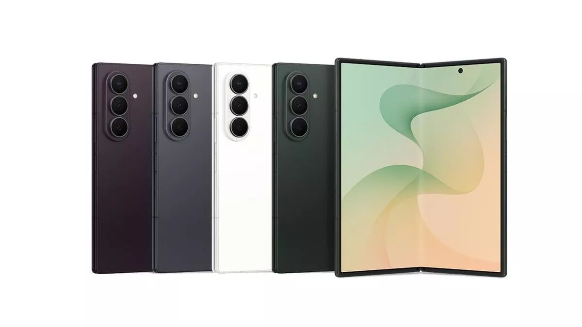 Koleksi warna resmi bodi belakang dan tampilan layar utama terbentang Galaxy Z Fold8 Ultra