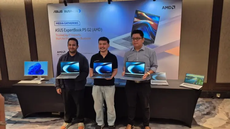 Peluncuran laptop AI ASUS ExpertBook P5 G2 berbasis AMD Ryzen AI untuk pekerja profesional.