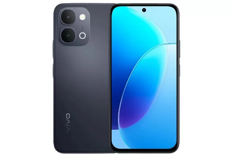 Tampilan bodi belakang dan layar depan Vivo G5i dan G5z yang dilengkapi kamera punch-hole di tengah.