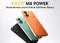 Teaser resmi POCO M8 Power mengonfirmasi baterai 8.000 mAh dan varian warna.