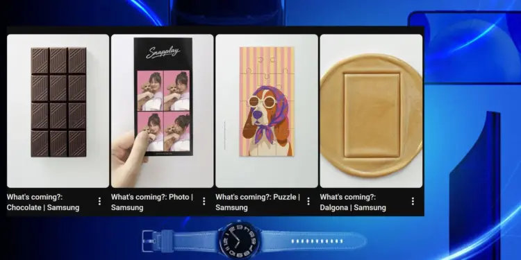 Kolase empat visual kreatif dalam video teaser resmi yang membocorkan arah inovasi masa depan HP lipat Samsung.