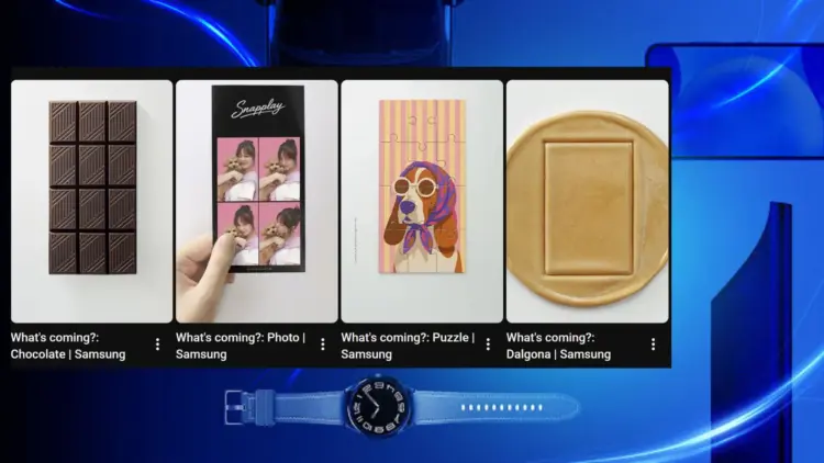 Kolase empat visual kreatif dalam video teaser resmi yang membocorkan arah inovasi masa depan HP lipat Samsung.