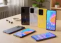 Berbagai pilihan smartphone Android yang diletakkan di atas meja, ilustrasi persiapan penting sebelum beli HP bekas.