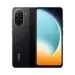 Tampilan sisi depan dan belakang smartphone POCO warna hitam dengan dual kamera ikonik.