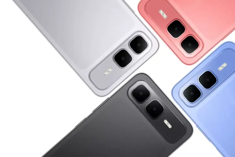 Desain modul kamera belakang dari empat varian warna HP China dengan chipset kencang