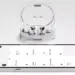 Earphone TWS Nothing Ear (3a) berwarna putih dengan casing transparan terhubung ke smartphone