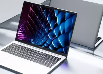 Desain modern Tecno Megabook K14S yang siap dipadukan dengan performa kencang prosesor Intel Core i9.