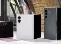 Tampilan modul kamera dan bodi belakang Samsung Galaxy Z Fold8 yang tampil makin elegan dan modern.