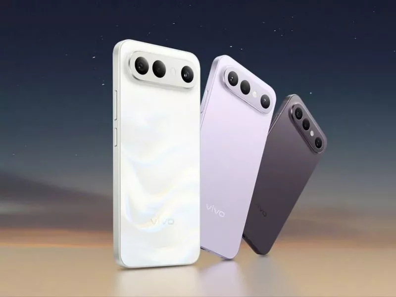 Jajaran varian warna Vivo S2 yaitu putih motif gelombang, ungu pastel, dan abu-abu gelap.