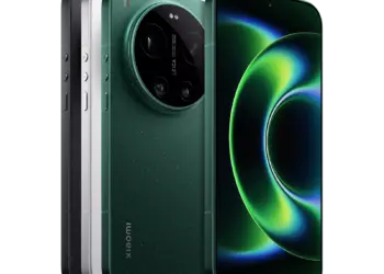 Desain belakang HP flagship 10 juta Xiaomi dengan modul kamera Leica melingkar dan bodi warna hijau premium.