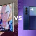 Ilustrasi perbandingan layar lipat utama Samsung Galaxy Z Fold8 vs Galaxy Z Fold7.