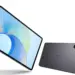 Tampilan bagian depan dan bodi belakang tablet Honor Pad X9 Max berwarna abu-abu metalik.