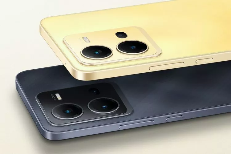 Dua varian warna emas dan hitam dari HP rilis Agustus dengan desain frame bodi datar.