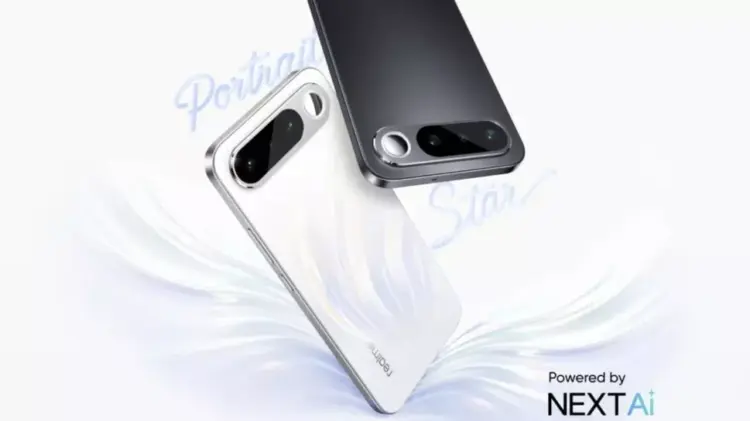Realme desain bodi tipis elegan dengan modul kamera horizontal modern layaknya HP Android Murah Mirip iPhone Air.