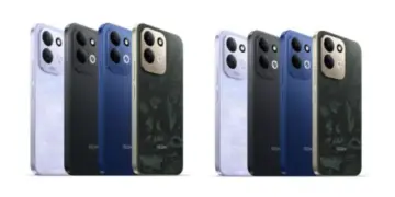 Pilihan varian warna smartphone REDMI 17 4G yang bocor di internet.