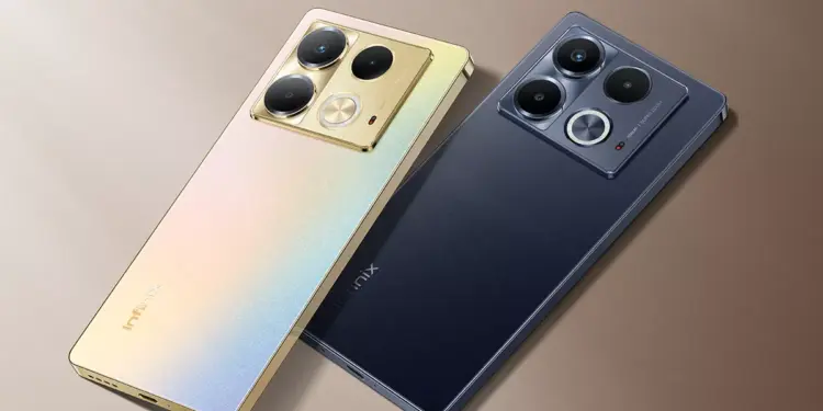 Dua varian warna HP Infinix Note 40 yaitu warna emas dan hitam elegan. Infinix 2 jutaan