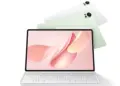 Tablet Huawei Terbaik untuk desainer lengkap dengan keyboard fisik putih, M-Pencil, dan opsi bodi warna hijau serta putih.
