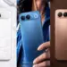 Tiga pilihan warna Vivo S2 yaitu putih, biru, dan bronze dalam berbagai posisi.