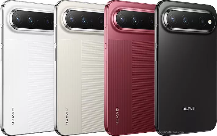Sisi belakang empat varian warna Huawei Pura X View dengan modul kamera horizontal berteknologi XMAGE.