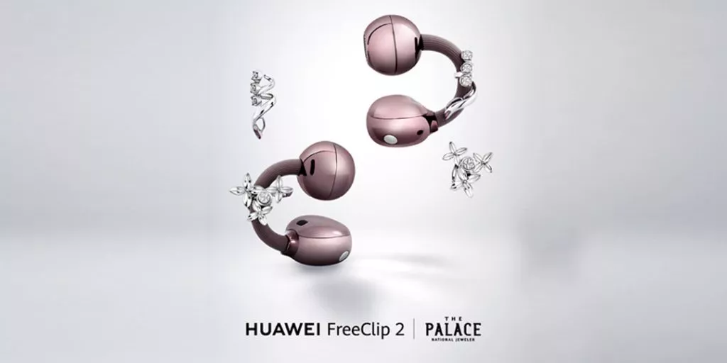 Kolaborasi eksklusif HUAWEI FreeClip 2 S bersama The Palace National Jeweler menghadirkan TWS ala anting super elegan.